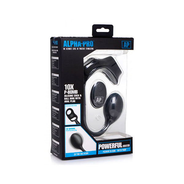 Bola Anal Vibradora con Cockring P-BOMB - XR Play Hard - SwissNavy - Satisfayer- Trojan - Vibradores, estimuladores, consoladores, dildos, plugs, anillos realistas, penes, masturbadores, lubricantes, cosmetica. Gran variedad de juguetes sexuales - Envíos rápidos y discretos a todo Chile