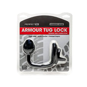 Armour Tug Lock Black Medium - anillo para pene - plug anal - juguetes sexuales - anillo de ereccion - plug anal con anillo - sex shop