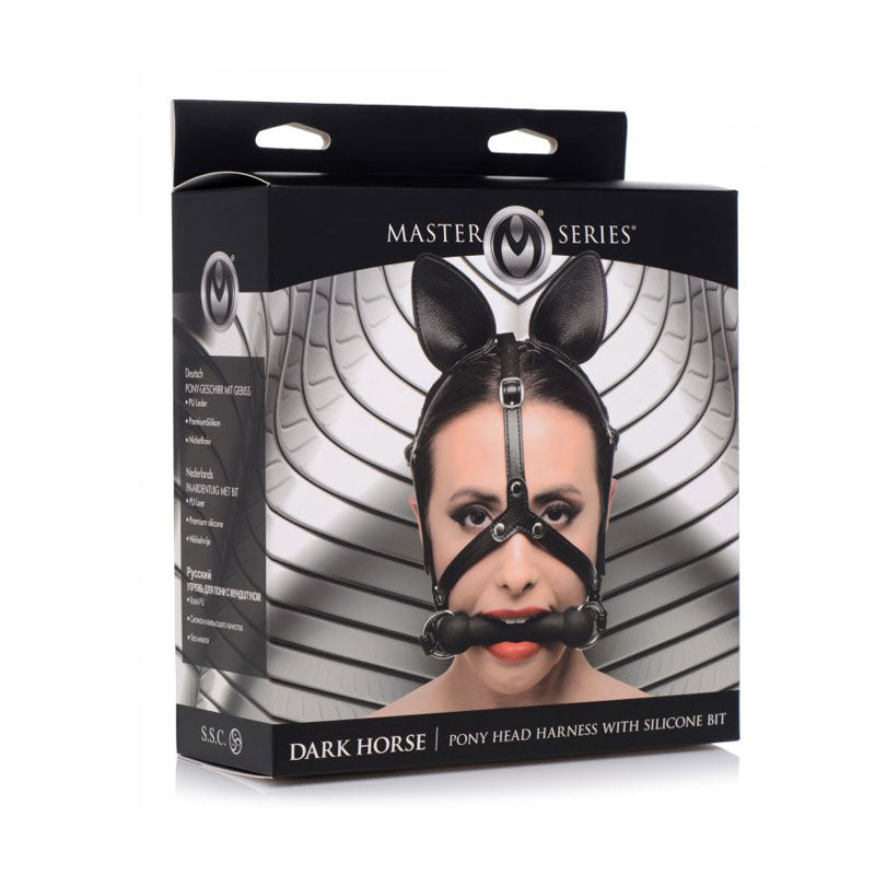 Arnés de Cabeza Dark Horse - XR Play Hard - Sex Shop Dominame.cl