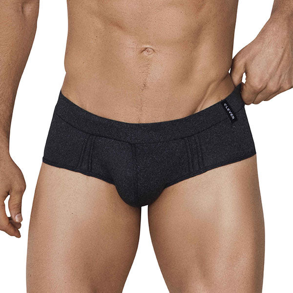 Aura Pipping Brief - Negro - Boxer corto hombre - Ropa interior masculina - lenceria para hombre