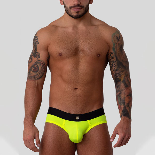 BRIEF AMARILLO NEON - calzoncillo - lenceria de hombre - ropa interior masculina - boxer