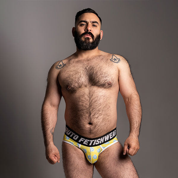 BRIEF FETISH YELLOW - Lenceria masculina - ropa interior de hombre - calzoncillo - boxer