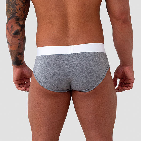 BRIEF GRIS - calzoncillo - ropa interior masculina - lenceria para hombre