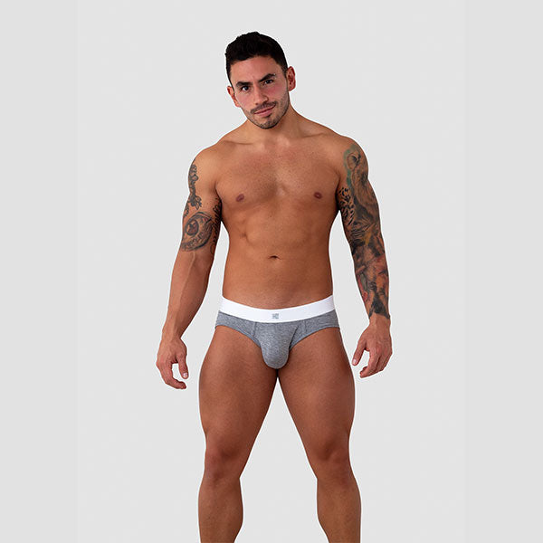 BRIEF GRIS - calzoncillo - ropa interior masculina - lenceria para hombre
