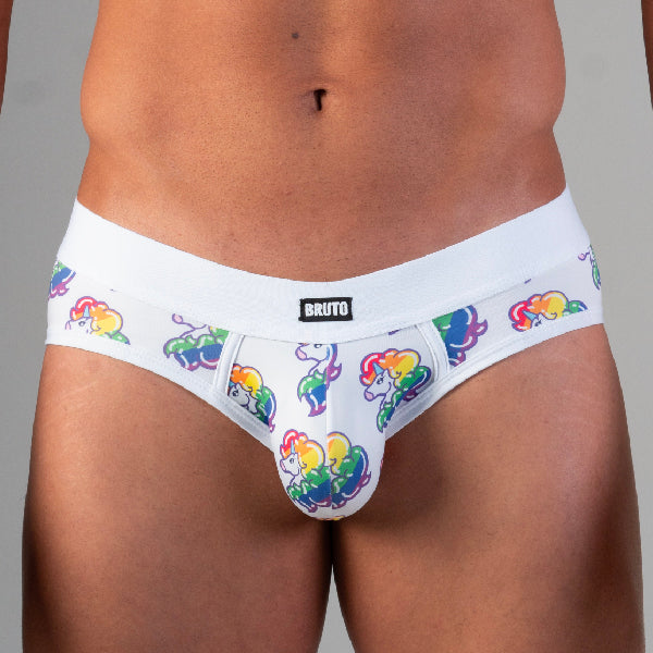 BRIEF RAINBOW UNICORN - lenceria masculina - ropa interior de hombre - calzoncillo - lenceria talla grande
