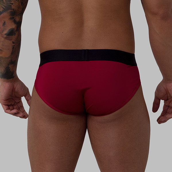 BRIEF ROJO VINO - Calzoncillo - ropa interior de hombre - lenceria masculina