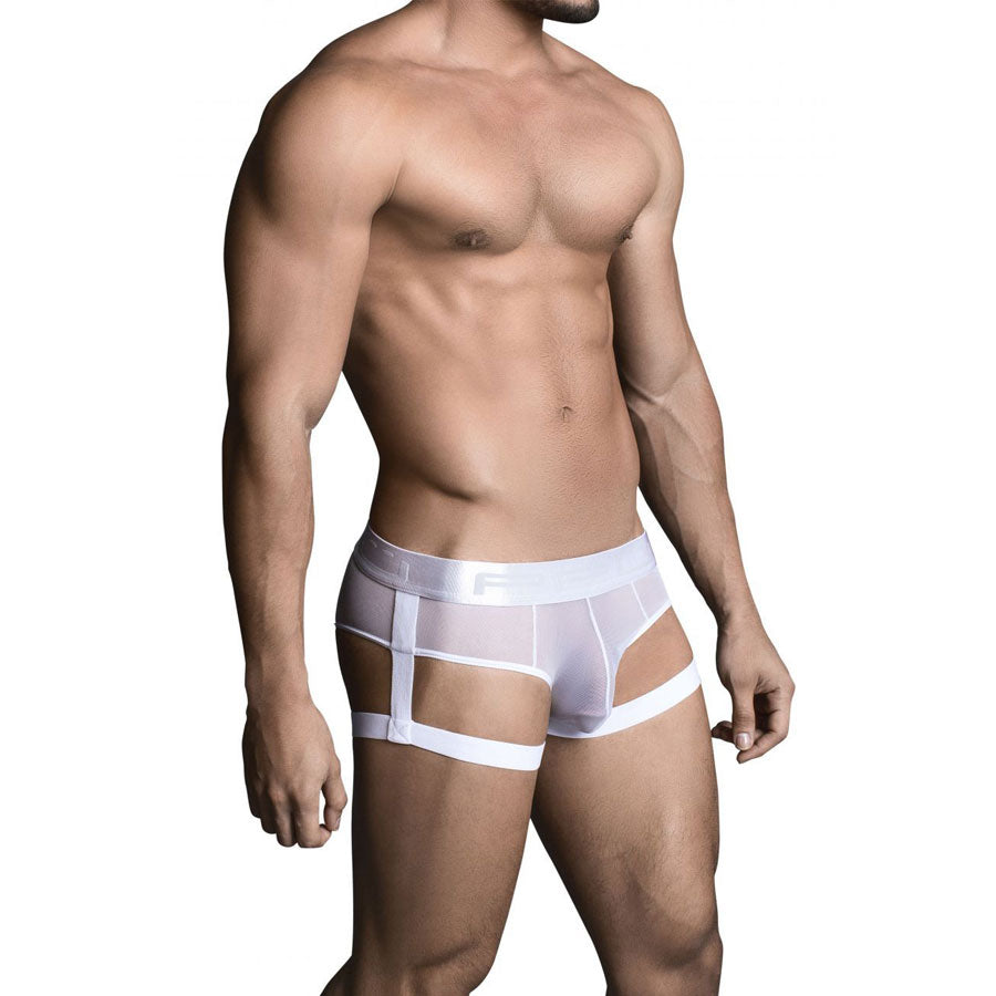 Bikini White - Lenceria sexy hombre - portaligas masculino - calzoncillo - ropa interior sensual hombre