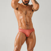 Bikini basic coral  - slip - traje de baño - brief - zunga - ropa interior de hombre - ropa intima deportiva hombre - Sex shop Dominame.cl