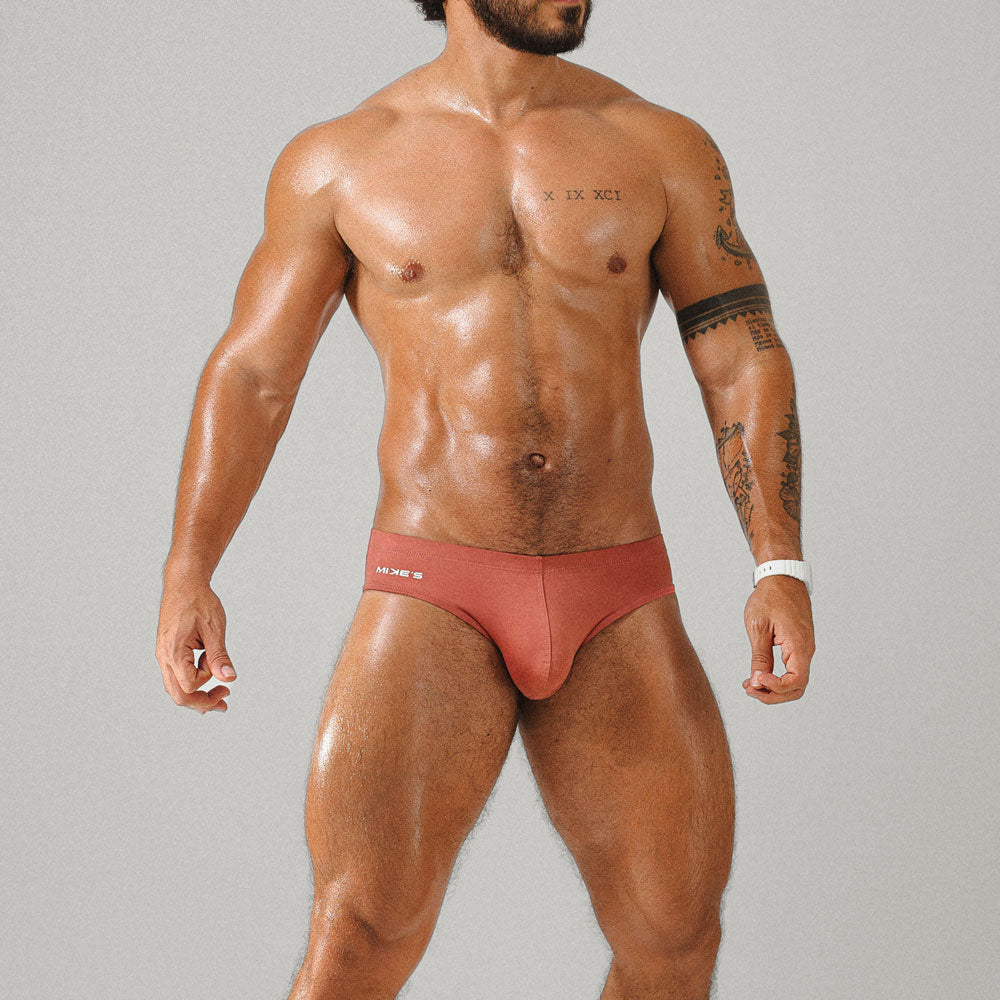 Bikini basic coral  - slip - traje de baño - brief - zunga - ropa interior de hombre - ropa intima deportiva hombre - Sex shop Dominame.cl