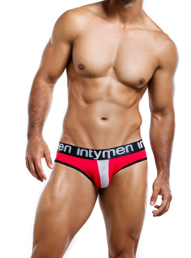 Brief Red/White - calzoncillo - lenceria para hombre - ropa interior sexy masculina