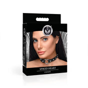 Collar con corazon y puas - Fetichismo - Sumision - Bondage - BDSM -sexshoop online