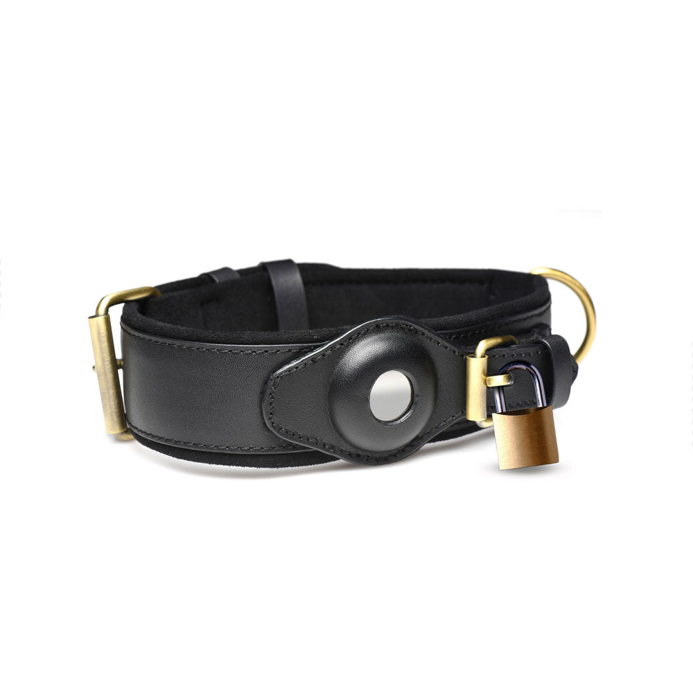Collar de rastreo para BDSM - Collar Bondage con Rastreo AirTag - Tienda Erotica Dominame.cl