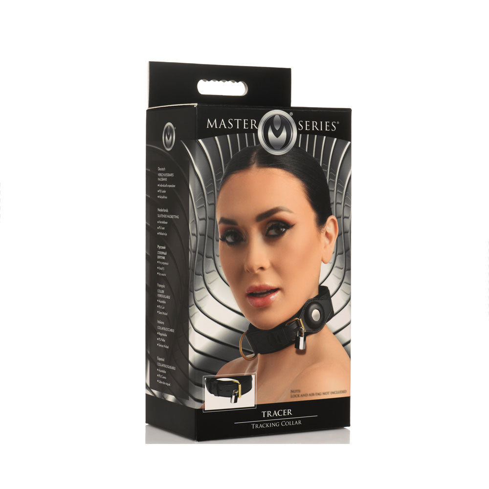 Collar de rastreo para BDSM - Collar Bondage con Rastreo AirTag - Tienda Erotica Dominame.cl