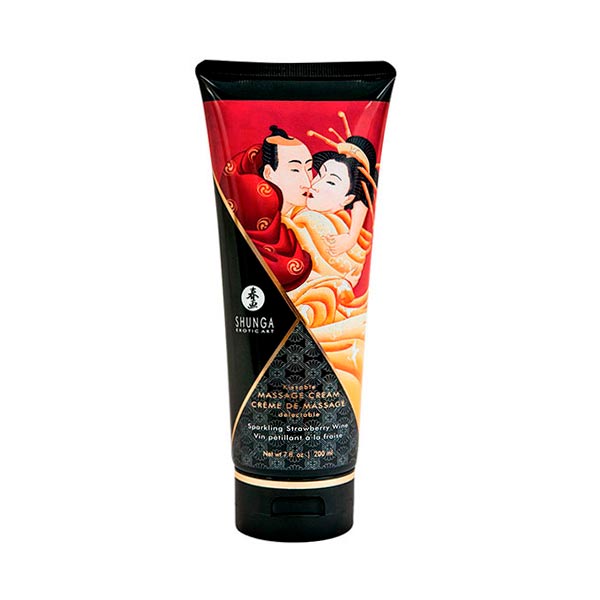 Crema de Masajes Besables - 200ml. - Shunga Erotic Art - Sex Shop en Chile