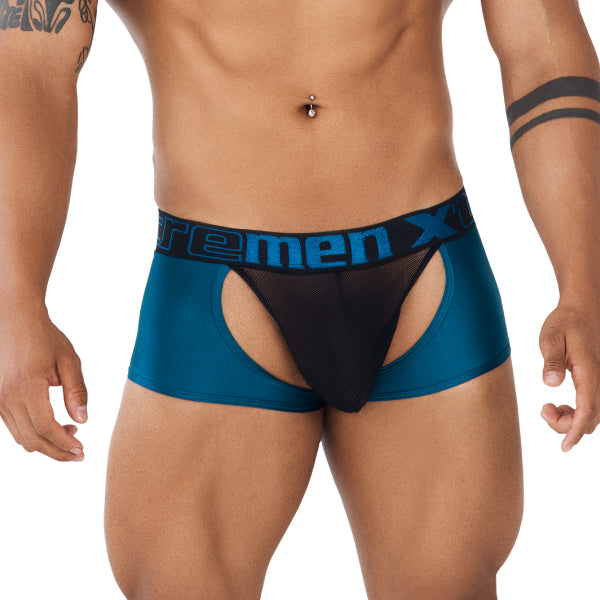 Daring Mesh Trunks Petroleum - Boxer sensual - ropa inerior masculina - lenceria hombre sexy