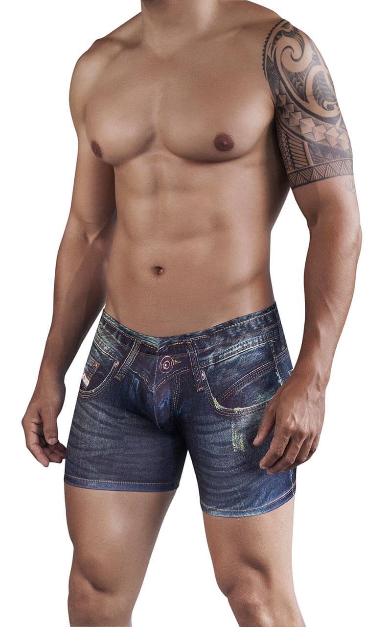 Denim Jean Boxer Blue -  Clever - Ropa interior sexy para hombre - lenceria masculina - boxer - calzoncillo