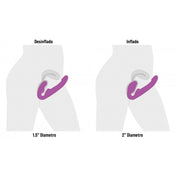 Dildo Strapless Vibrante - Comprar dildo doble online - Juguetes sexuales strapless - sex shop