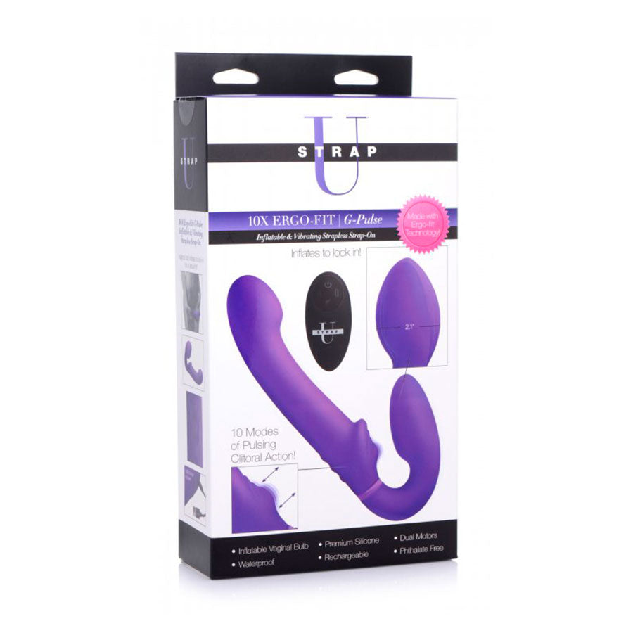 Dildo Strapless Vibrante - Comprar dildo doble online - Juguetes sexuales strapless - sex shop