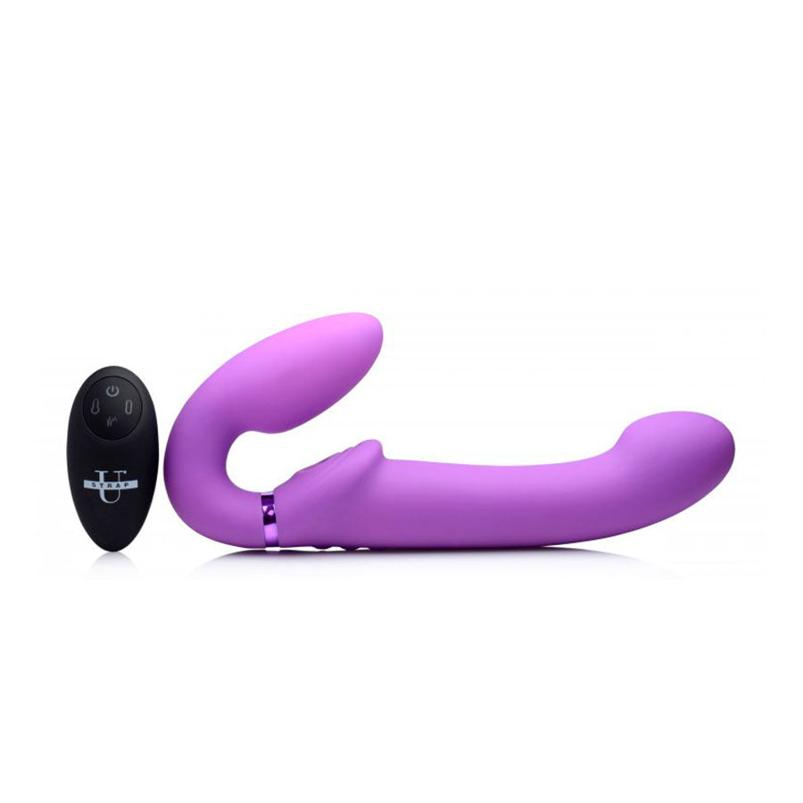 Dildo Strapless Vibrante - Dildo lesbico realista - Juguetes sexuales strapless - sex shop