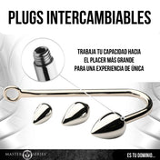 Entrenador Gancho Anal - xr brands - dilatador anal - Butt plug - Set de dilatadores anales progresivos