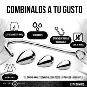 Entrenador Gancho Anal - xr brands - dilatador anal - Butt plug - Set de dilatadores anales progresivos