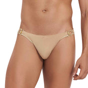 Eros Latin Thong Gold- tanga masculina - ripa interior sexy para hombre - tanga con broche hombre