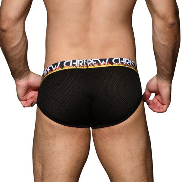 Flames Mesh Brief (ALMOST NAKED) - Andrew Christian - Slip - Calzoncillos - Ropa Interior Masculina