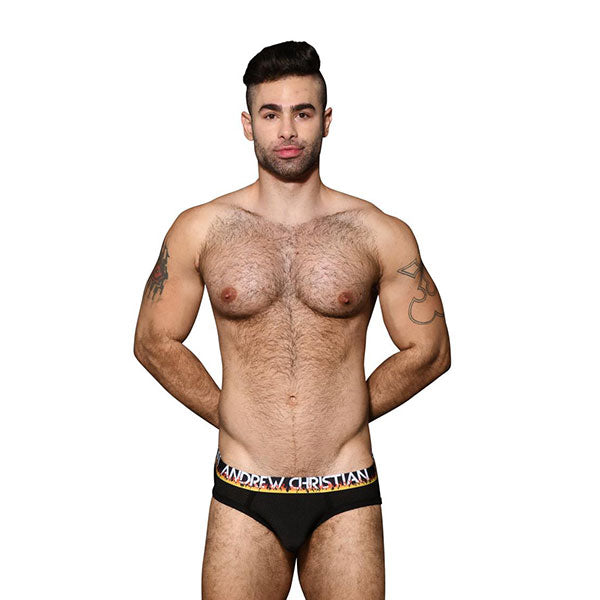Flames Mesh Brief (ALMOST NAKED) - Andrew Christian - Slip - Calzoncillos - Ropa Interior Masculina