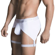 G-string/Brief white - portaligas hombre - lenceria sexy hombre - ropa interior masculina - caloncillo