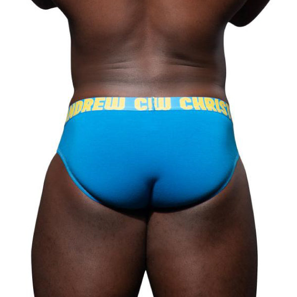 Happy Brief Blue ALMOST NAKED® de Andrew Christian - Slip - Calzoncillos - Lencerias Masculinas en Dominame.cl
