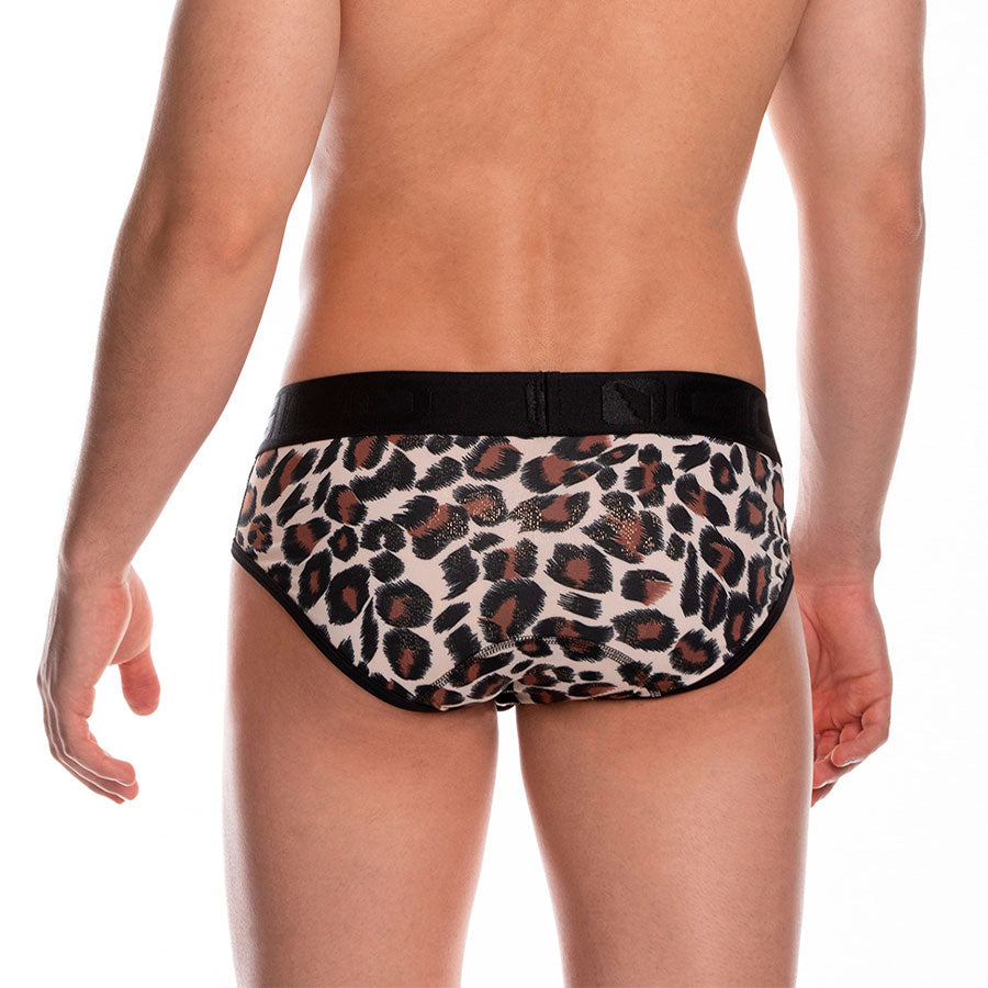 Leopard Brief - calzoncillo - sunga leopargo - boxer corto - lenceria sensual hombre