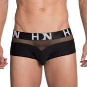 Mesh Trunks Black - boxer corto - lenceria masculina - ropa interior de hombre - calzoncillo - sexshop chile - ropa interior de hombre sexy - envios discretos a todo chile