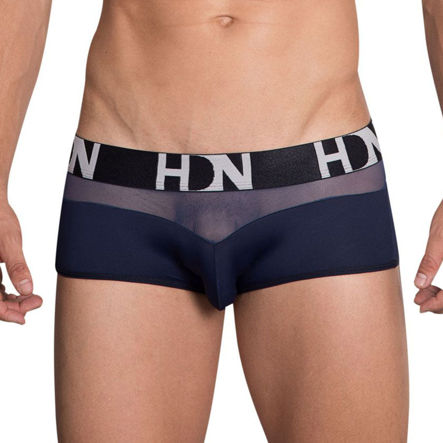 Mesh trunks blue - boxer corto - lenceria masculina - ropa interior de hombre - calzoncillo - sexshop chile - ropa interior de hombre sexy - envios discretos a todo chile