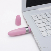 Mia 2 - bala con vibracion sonica - LELO - jueguete vibrante - labial vibrador - vibrador con forma de labial - recargable - usb - patrones de vibracion - estimulación clitorial - rosado - LELO - MIA - sexshop - dominame