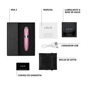 Mia 2 - bala con vibracion sonica - LELO - jueguete vibrante - labial vibrador - vibrador con forma de labial - recargable - usb - patrones de vibracion - estimulación clitorial - rosado - LELO - MIA - sexshop - dominame