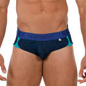 Microfiber Sports Briefs Dark Blue - calzoncillo - boxer corto - ropa interior hombre - lenceria deportiva hombre