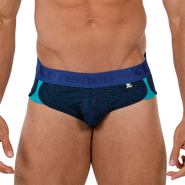 Microfiber Sports Briefs Dark Blue - calzoncillo - boxer corto - ropa interior hombre - lenceria deportiva hombre