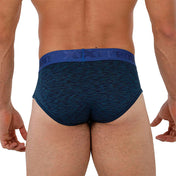 Microfiber Sports Briefs Dark Blue - calzoncillo - boxer corto - ropa interior hombre - lenceria deportiva hombre
