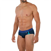 Microfiber Sports Briefs Dark Blue - calzoncillo - boxer corto - ropa interior hombre - lenceria deportiva hombre
