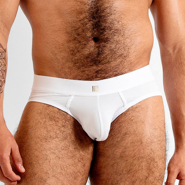 PREMIUM DESIERTO WHITE BRIEF - calzoncillo - boxer corto - ropa interior de hombre - lenceria masculina