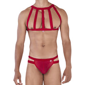 Personality Harness Thongs Red - tanga masculina - tanga y arnes de hombre - arness de pecho hombre - Harness masculino - conjunto lenceria hombre