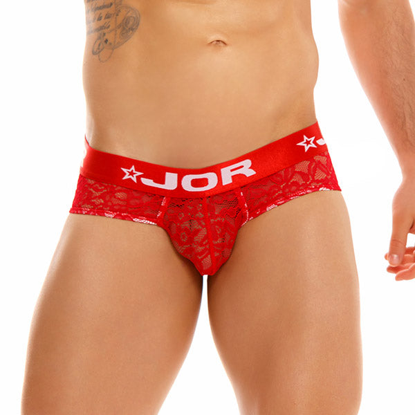 Romance Brief Red - Calzoncillos - Jor Underwear - Ropa Interior Masculina - Encajes