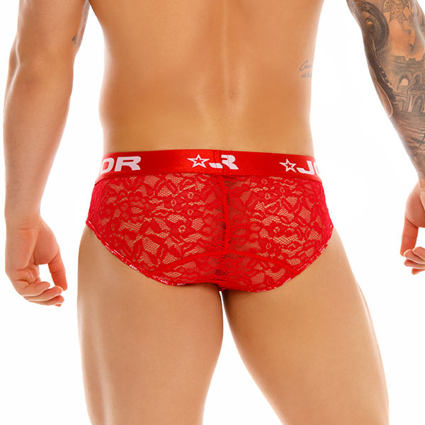 Romance Brief Red - Calzoncillos - Jor Underwear - Ropa Interior Masculina - Encajes