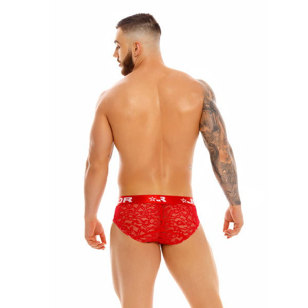 Romance Brief Red - Calzoncillos - Jor Underwear - Ropa Interior Masculina - Encajes