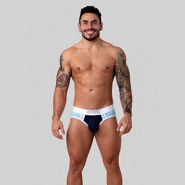 SPORT BRIEF SUPERCOLOR AZUL - calzoncillo  - ropa intima masculina - ropa interior de hombre