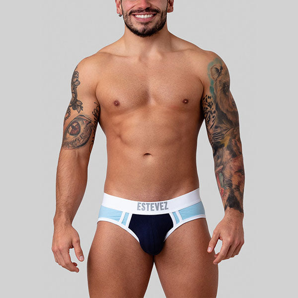 SPORT BRIEF SUPERCOLOR AZUL - calzoncillo  - ropa intima masculina - ropa interior de hombre