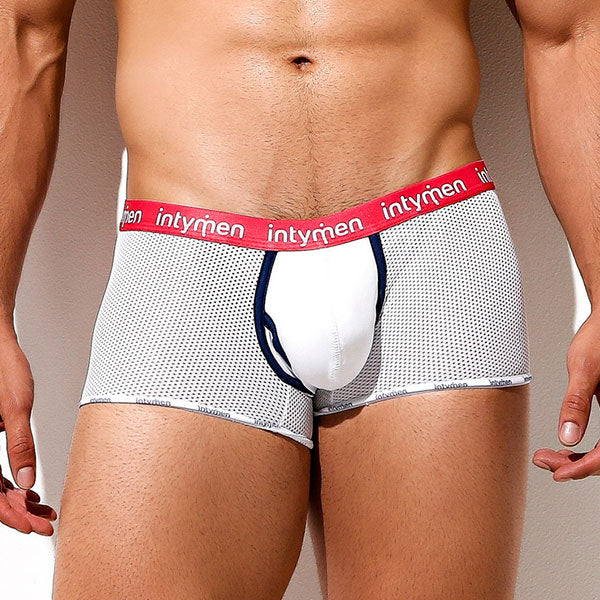 Sugar Trunk White - boxer corto - boxer de malla - lenceria hombre