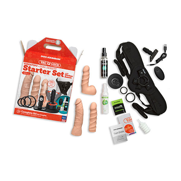 Super Kit Doble Densidad Vibrante - Dildos - lubricante - sex shop - kit sexual - juegues sexuales - arnes - peggin - vibrado sexual - envios discretos