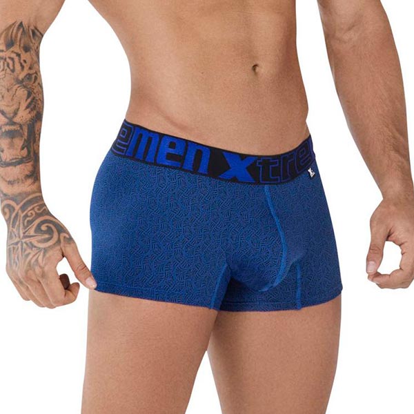 Trunk Jacquard Blue - boxer corto - ropa interior de hombre - lenceria masculina - calzoncillo