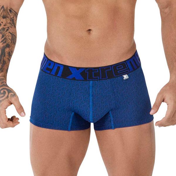 Trunk Jacquard Blue - boxer corto - ropa interior de hombre - lenceria masculina - calzoncillo
